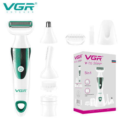 VGR Depilatore | Donna | 5 in 1 | VGR V-720