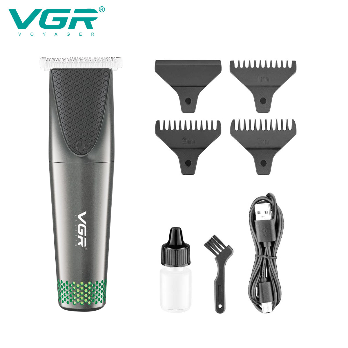 VGR Rasoio Capelli | Barba Elettronico |  Senza Fili | USB | Ricaricabile | V-925