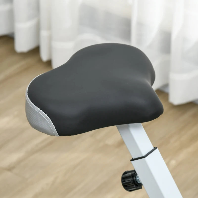SPORTNOW Cyclette Magnetica Pieghevole a 8 Livelli di Resistenza con Seduta Regolabile, in Acciaio, 97x43x110 cm, Nero