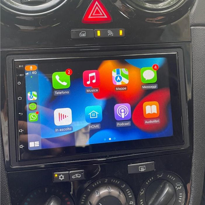 Autoradio per FIAT Panda 2a - 1Din, Schermo 7Pollici Motorizzato, Blu –  Ferraro Store