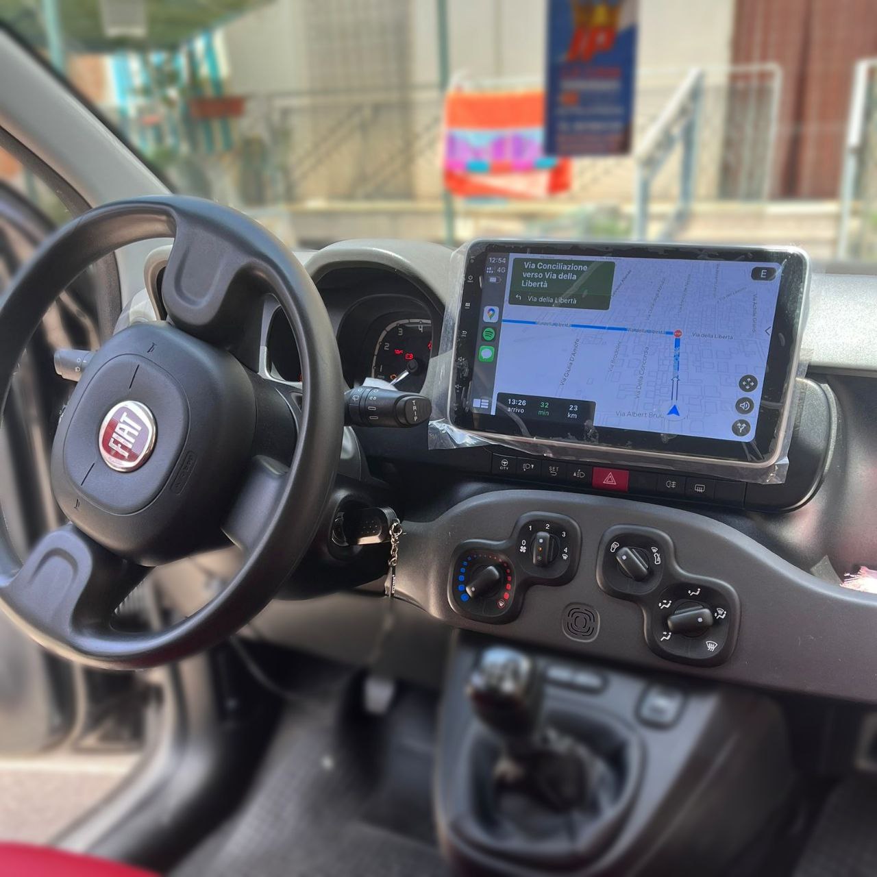 Autoradio per Fiat PANDA 3a [2013-2020] - 1Din 10"Pollici Android, GPS, Bluetooth, Radio, Navigatore, Wifi, PlayStore