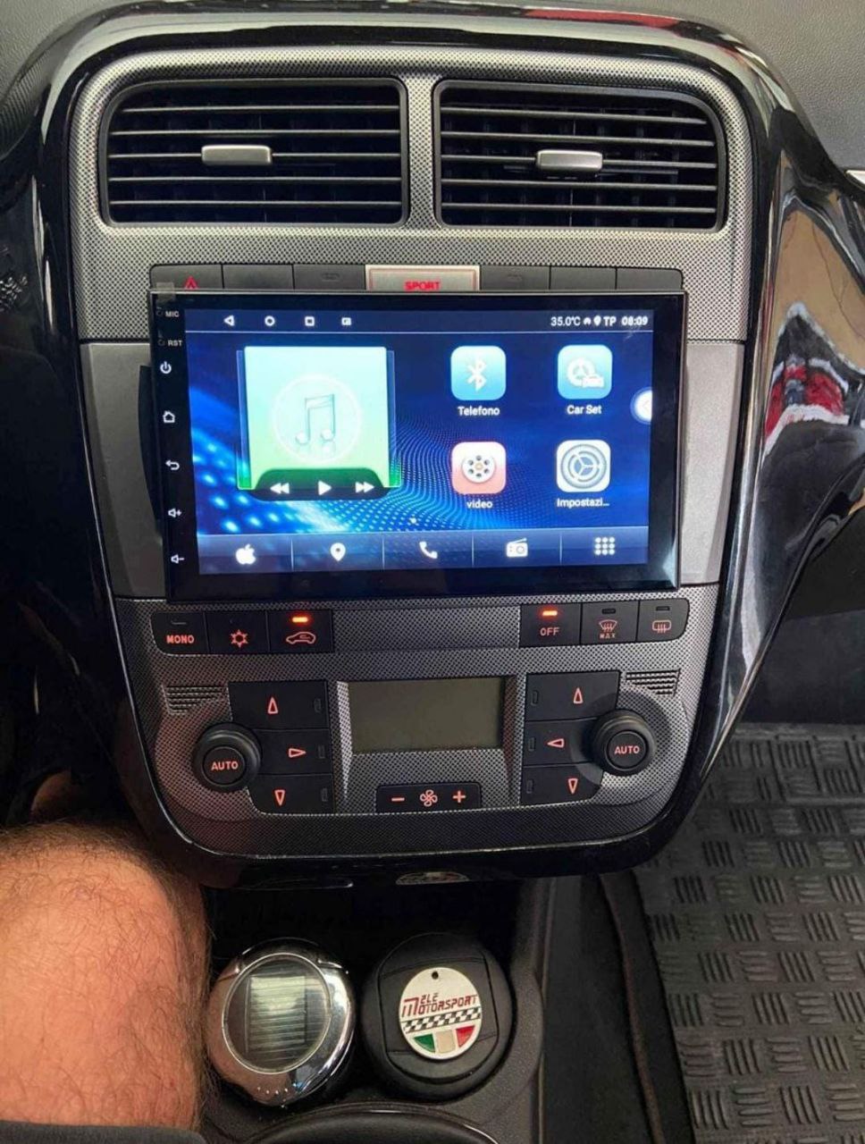 Autoradio per FIAT GRANDE PUNTO [2007 - 2012] - 1Din 7Pollici, Android,  PlayStore, , Navigatore, Bluetooth, Radio, GPS, Wifi