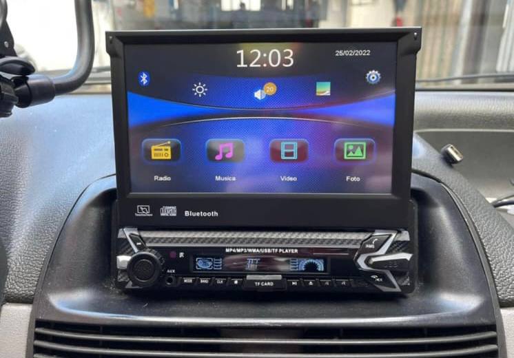 Autoradio per Fiat PUNTO 188 [1999-2007] - 1Din, Schermo 7Pollici  Motorizzato, Bluetooth, Radio, USB, Mirror Link per Android