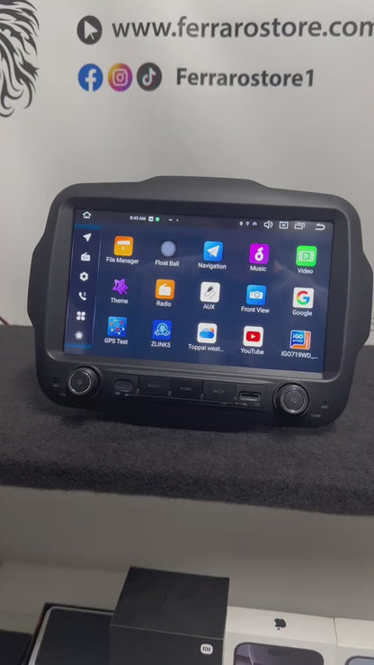 Autoradio per Jeep Renegade 9", Android, Bluetooth, CarPlay, Android Auto, 4/64GB Ram