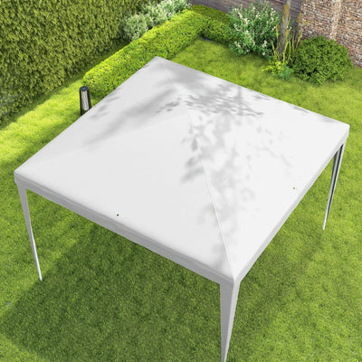 Outsunny Gazebo da Giardino 3x3 m Portatile con Copertura Anti UV, Bianco