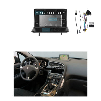 Kit Montaggio Autoradio 9"Pollici Peugeot 3008 (Dal 2013>) Mascherina, Cablaggio Autoradio Android