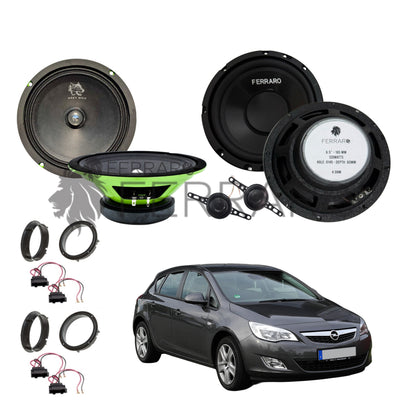 FerraroStore Kit 6 Altoparlanti | PV165.3 | ASK-165.2 | Ant/Post | Opel Astra J (2009-2015)