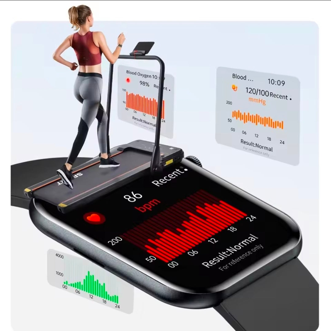 SmartWatch 1.85" Pollici, BT, Messaggi, Chiamate, Sport