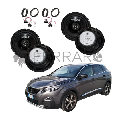 FerraroStore Kit 4 Altoparlanti | ASC-652PC | Ant/Post | Peugeot 3008 2ª (2016-2024)