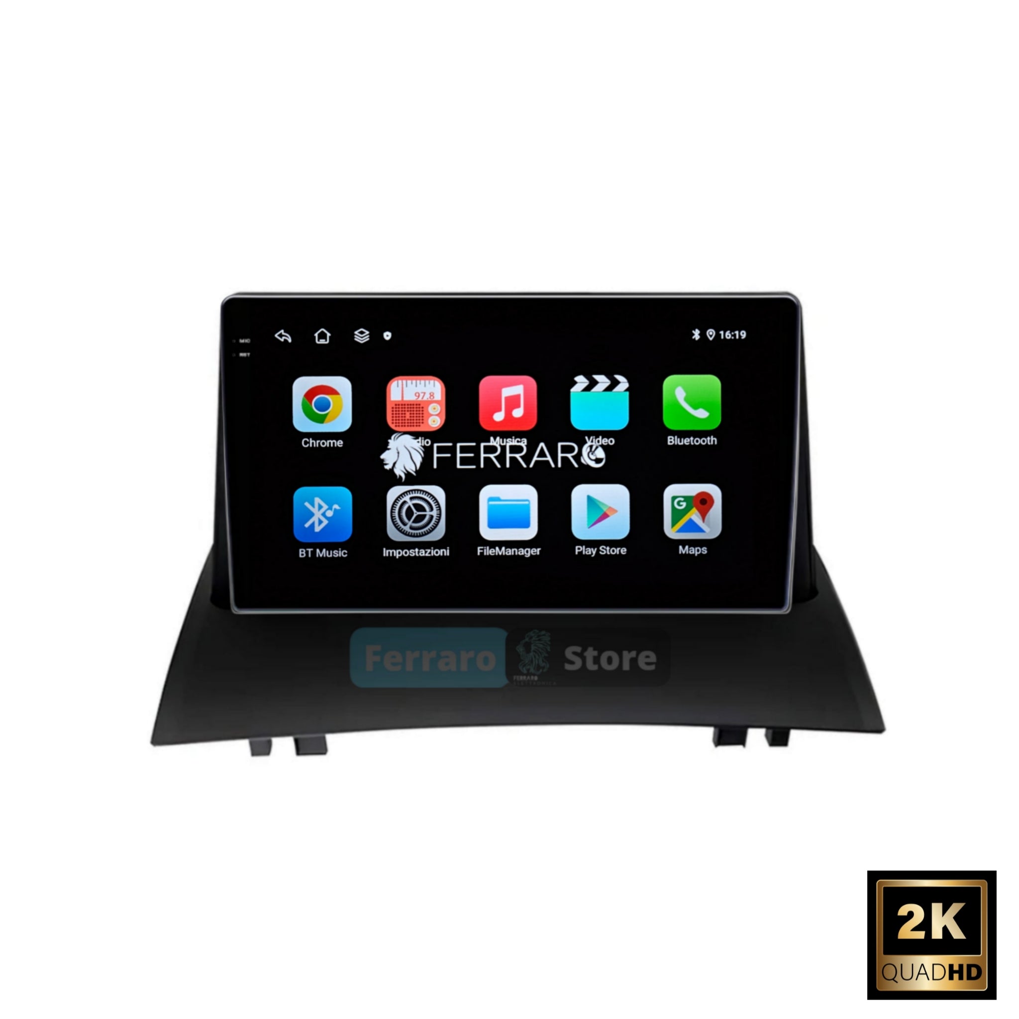 Autoradio per Renault Megane 2 9" 2K | 2002-2009 | Android | Bluetooth | CarPlay | Android Auto | 12/256GB Ram