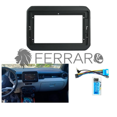Kit Montaggio Autoradio 9"Pollici Suzuki Ignis (Dal 2016>), Mascherina, Cablaggio per Autoradio Android