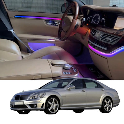 Ambient Light per Mercedes Classe S W221 (2005-2013), 64 Colori RGB