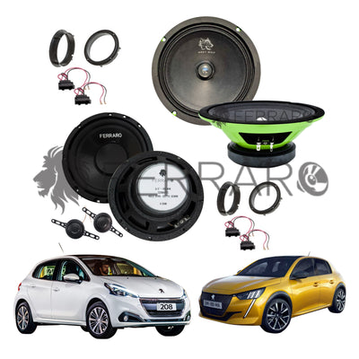 FerraroStore Kit 6 Altoparlanti | PV165.3 | ASK-165.2 | Ant/Post | Peugeot 208