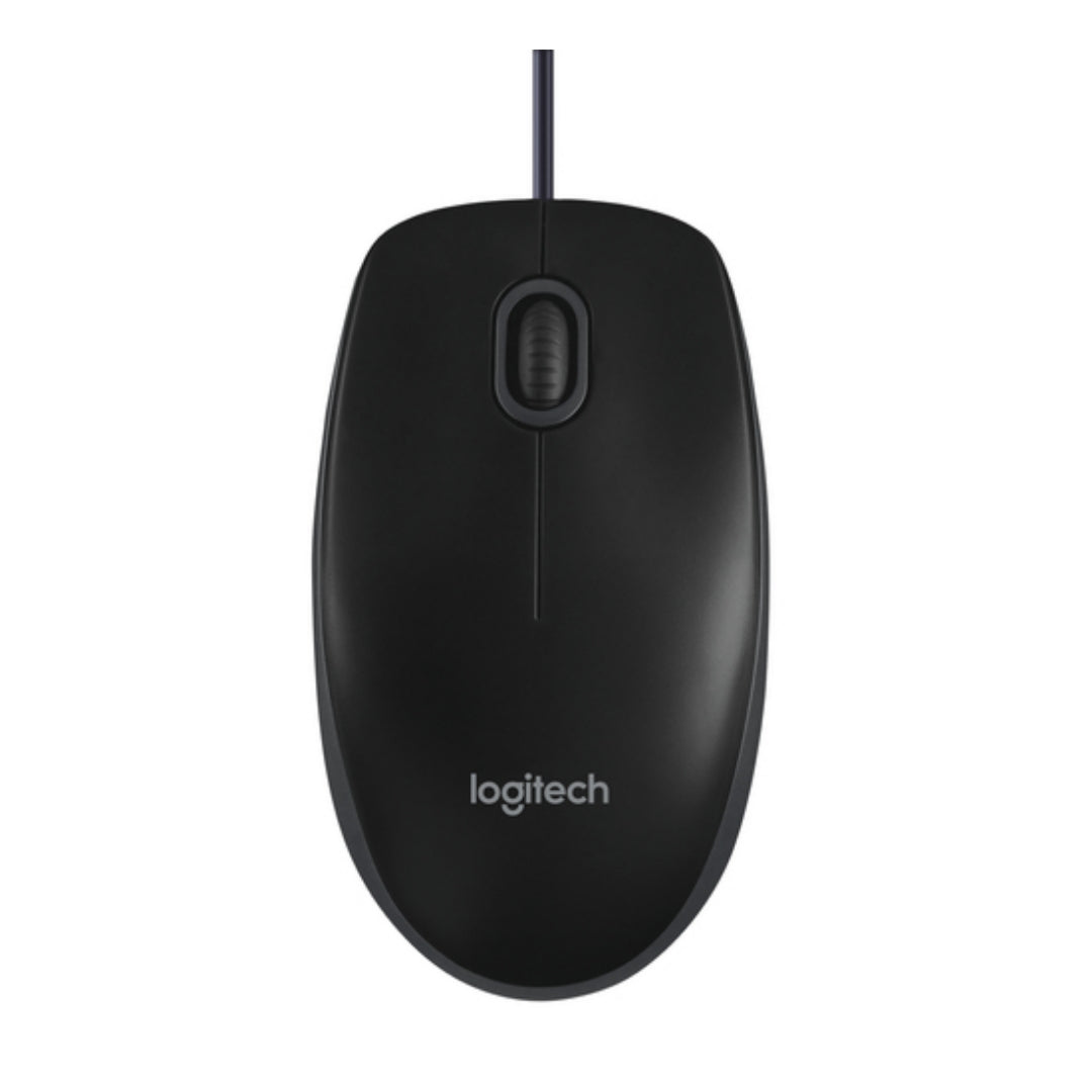 Logitech Mouse Ottico, USB, B100, Nero, 910-003357