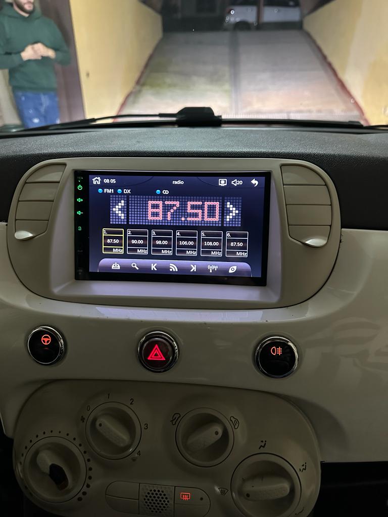 Autoradio per FIAT 500s [2007 - 2014] - 2Din 7"Pollici, Bluetooth, Radio, Touch, USB, SD, Mirror Link Android & IOS