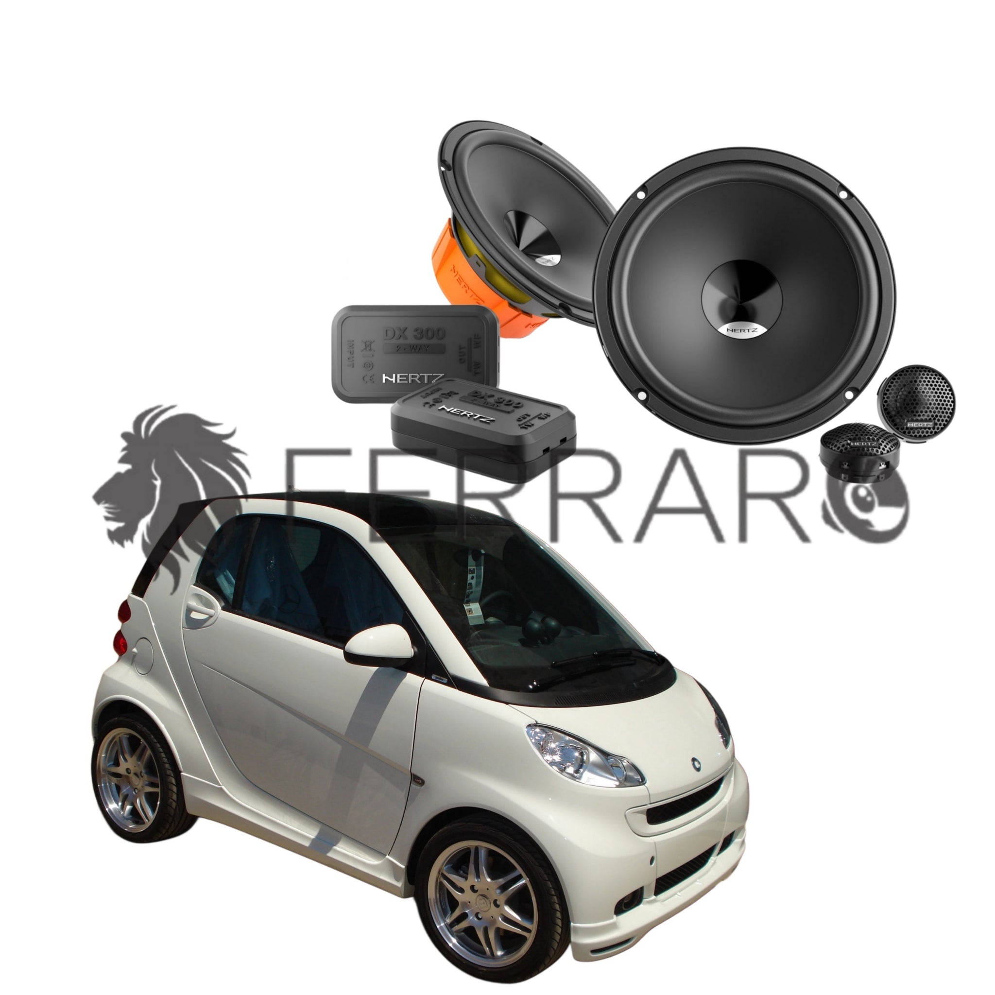 Hertz Kit 4 Casse | DSK 165.3 | Anteriori | Smart ForTwo 451