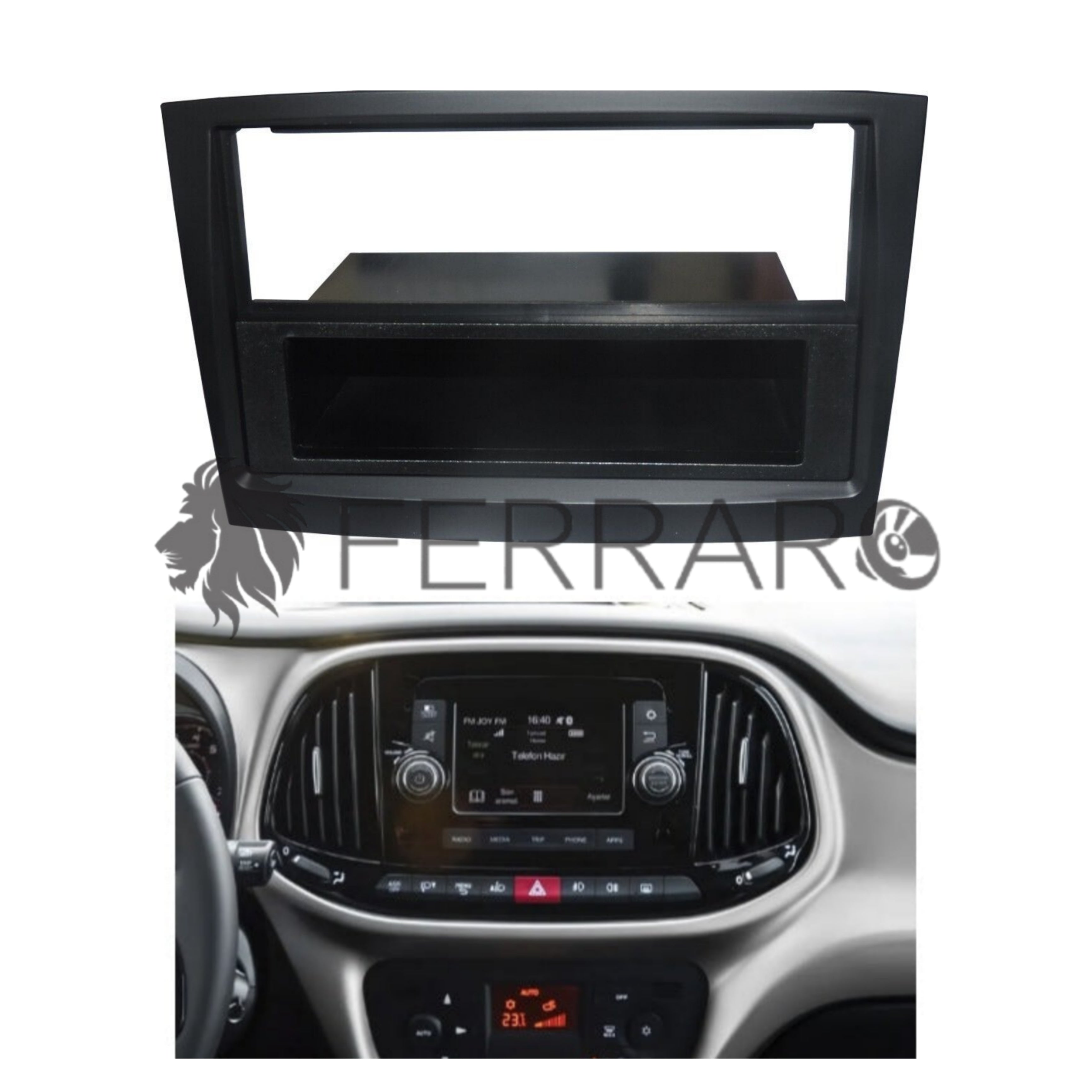 Radio cover, 1DIN, Fiat Doblo - from 2015