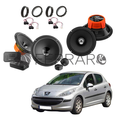 Hertz Kit 6 Casse | DSK 165.3 | DCX 165.3 | Ant/Post | Peugeot 207 dal 2006>