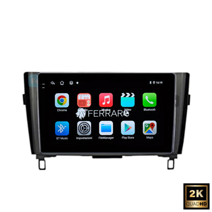 Autoradio per Nissan Qashqai J11 | x-Trail 3 T32 10.1" 2K | 2013-2017 | Android | Bluetooth | CarPlay | Android Auto | 4/64GB Ram