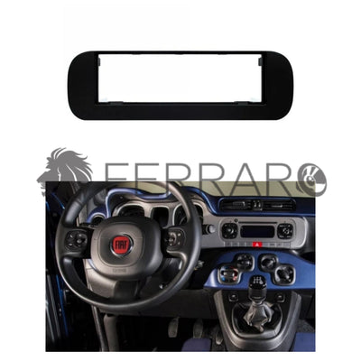 Car Radio Panel, 1DIN, Fiat Panda - from 2011