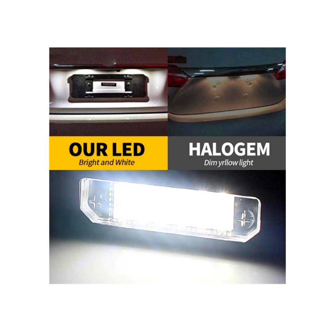 Set Luci Targa a Led per Ford Focus, Fusion, Mustang, Edge (Compatibilità in Descrizione), Plug and Play