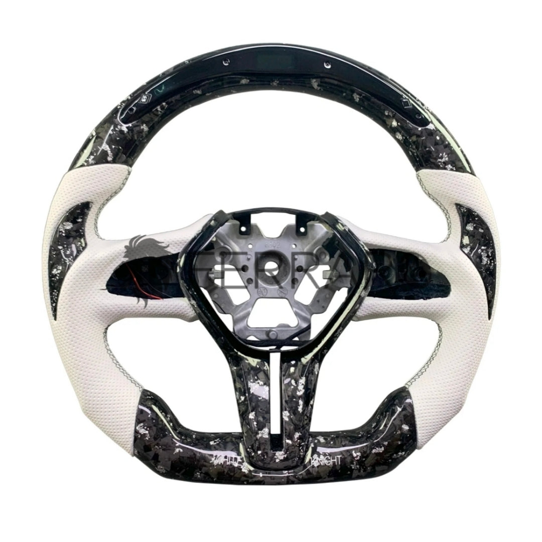 Volante Sportivo per Infiniti Q50L, QX50, QX60, QX55, Q50, Q60, Carbonio, Customizzato in Pelle