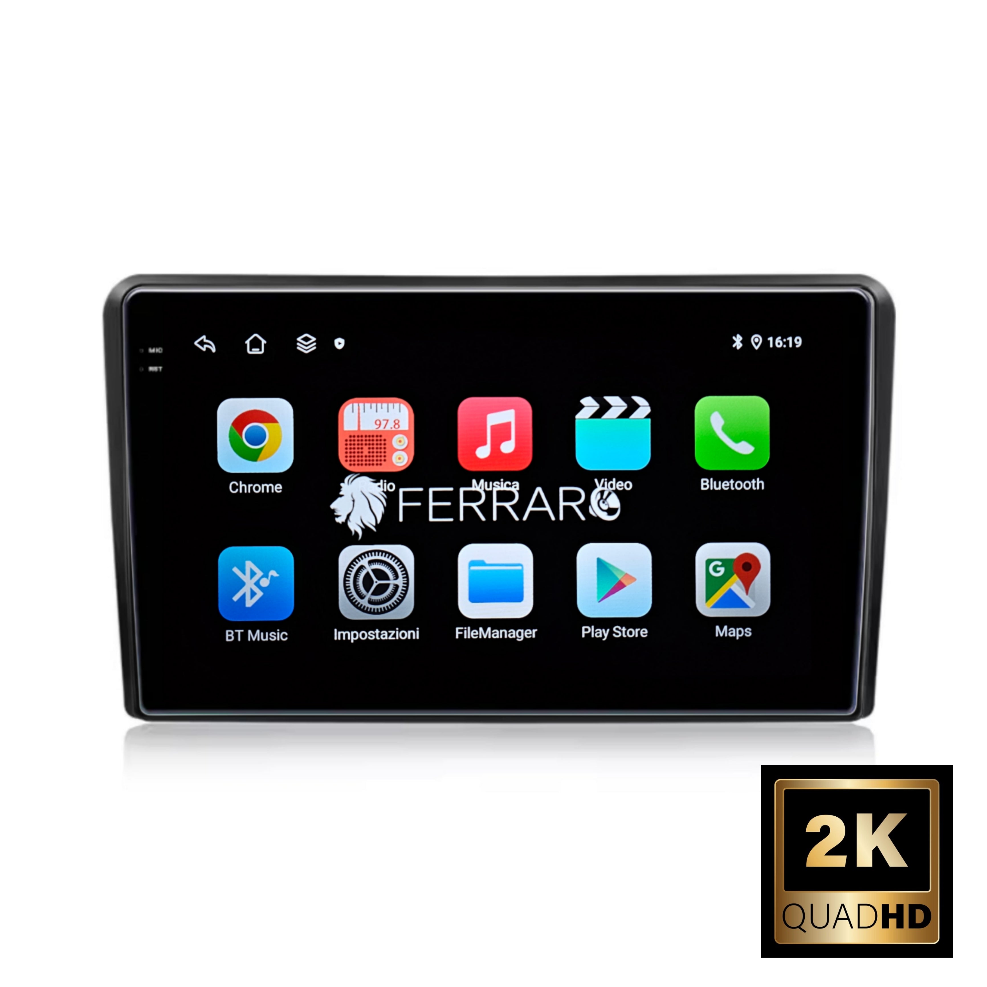 Autoradio per Audi A3 8P 9" 2K | 2003-2013 | Android | Bluetooth | CarPlay | Android Auto | 12/256GB Ram