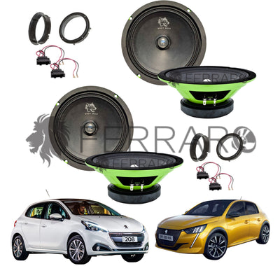 FerraroStore Kit 4 Altoparlanti | PV165.3 | Ant/Post | Peugeot 208