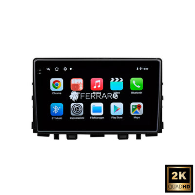 Autoradio per Kia Rio UB 9" 2K | 2015-2017 | Android | Bluetooth | CarPlay | Android Auto | 12/256GB Ram