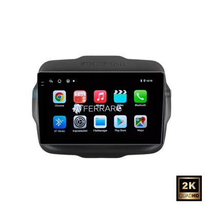 Autoradio per Jeep Renegade 9" 2K | Android | Bluetooth | CarPlay | Android Auto | 12/256GB Ram