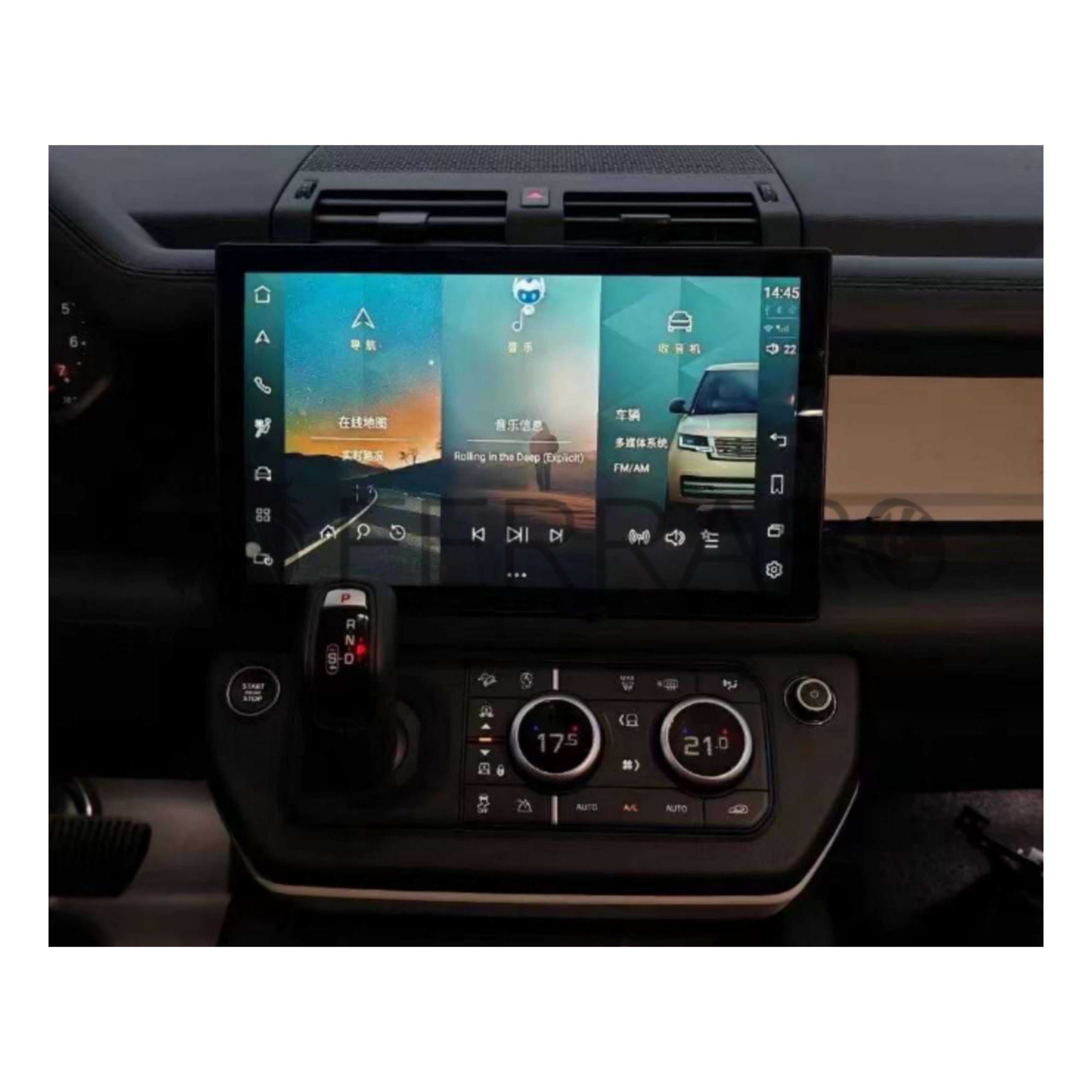 Autoradio per Land Rover Defender 13.3" 2K | 2018-2024 | Android | Bluetooth | CarPlay | Android Auto | 8/64GB Ram