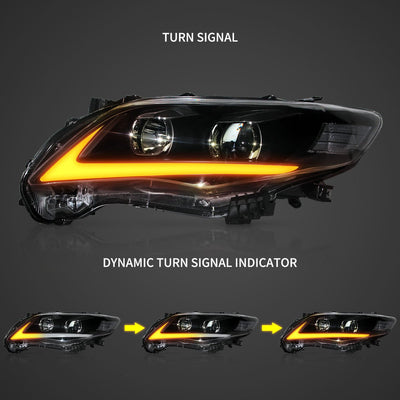 Fanali Anteriore Completo per Toyota Corolla (2011-2013) a LED