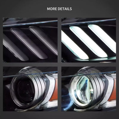 Fanali Anteriore Completo per Ford Mustang Eco Boost, GT, GT350, GT500 (2015-2017) a LED