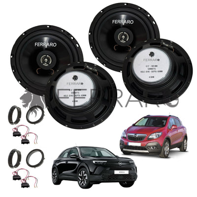 FerraroStore Kit 4 Altoparlanti | ASC-652PC | Ant/Post | Opel Mokka (2012-2024)
