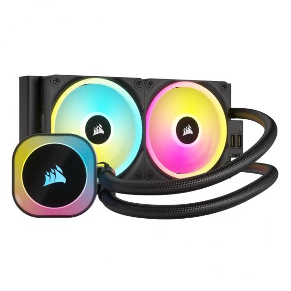 Corsair | H100I, Processore Kit di raffreddamento a liquido 12 cm, Nero
