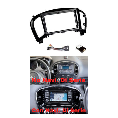 Kit Montaggio Autoradio 9"Pollici Nissan Juke (2010-2021) Mascherina, Cablaggio Autoradio Android