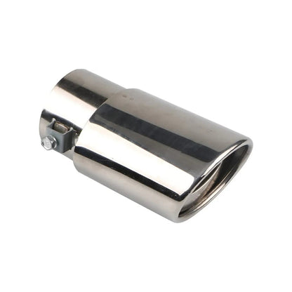 Car Exhaust Pipe - Car Exhaust Tip, Stainless Steel, For Modified Cars, Bright Silver Straight