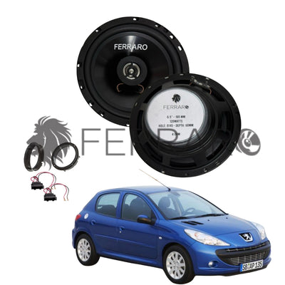 FerraroStore Kit 2 Altoparlanti | ASC-652PC | Anteriori | Peugeot 206 dal 1998>