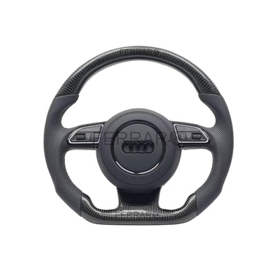 (PRENOTA) Volante per Audi, Carbonio, Linea Nera, S