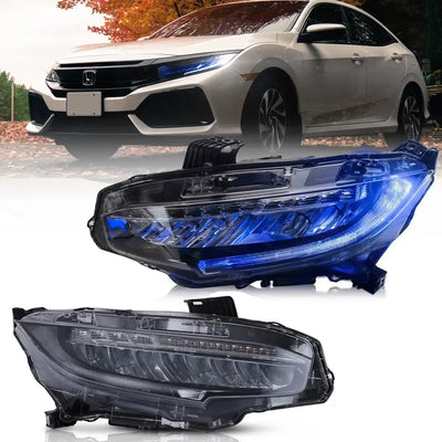 Fanali Anteriore Completo per Honda Civic 10ª (2016-2021) a LED