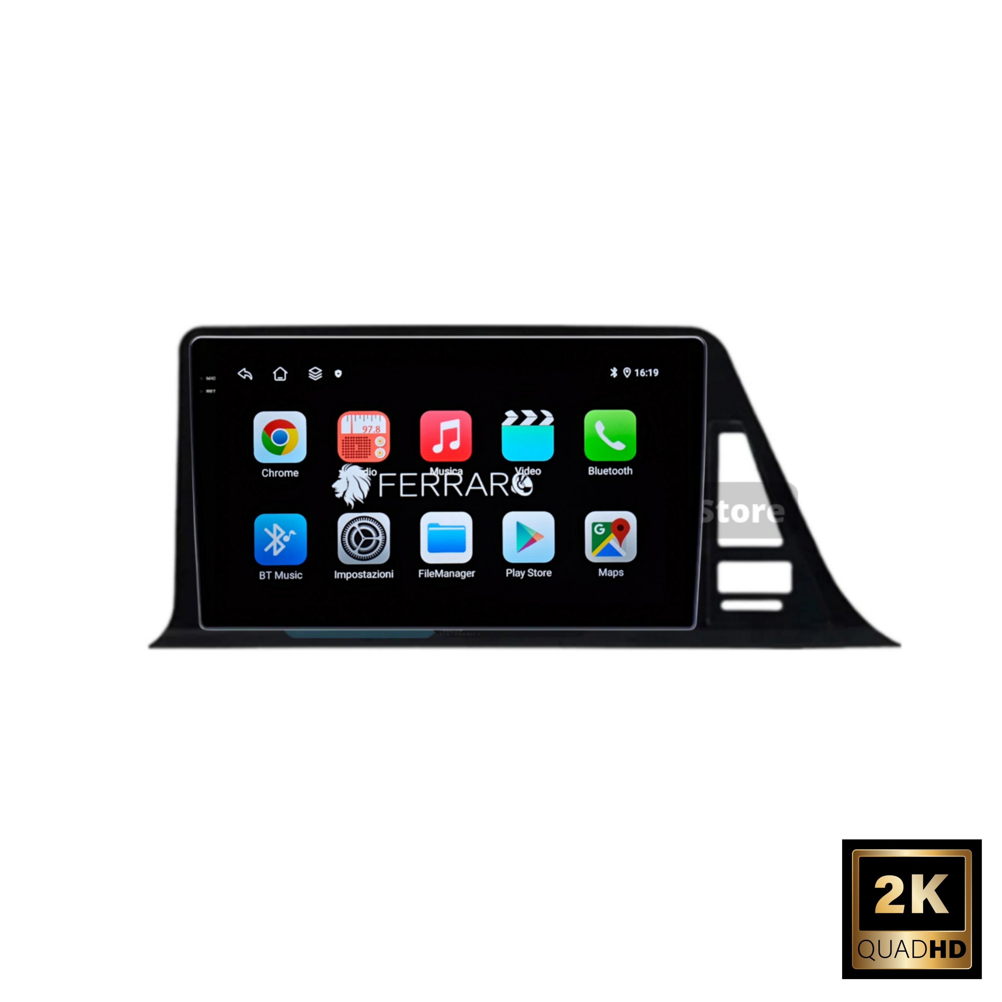 Autoradio per Toyota CHR C-HR 9" 2K | 2016-2022 | Android | Bluetooth | CarPlay | Android Auto | 12/256GB Ram