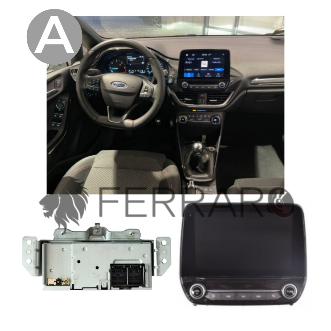 Autoradio per Ford Fiesta 9" 2K | 2017-2023 | Android | Bluetooth | CarPlay | Android Auto | 12/256GB Ram
