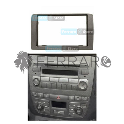 Mascherina 2DIN con Cornice, per Lancia Musa e Fiat Idea