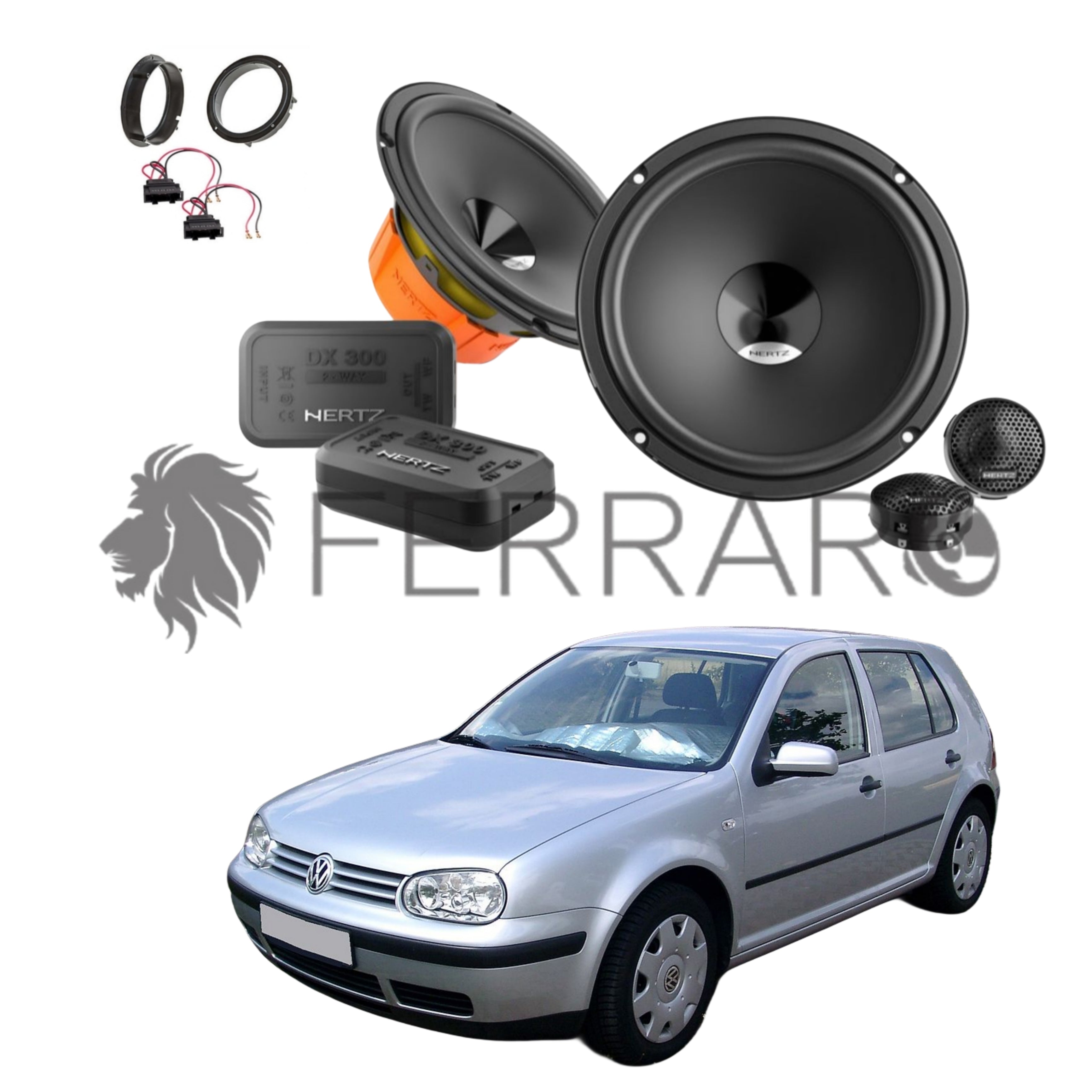 Hertz Kit 4 Casse | DSK 165.3 | Ant o Post | VW Golf 4ª Serie dal 1997>