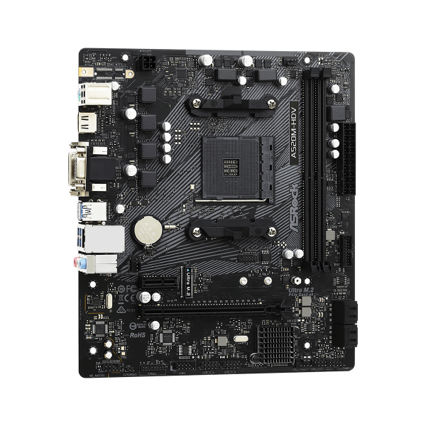 Asrock A520M-HDV | Presa AM4, Micro ATX