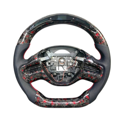 Volante Sportivo per Honda Civic (2011-2017), Carbonio, Customizzato in Pelle