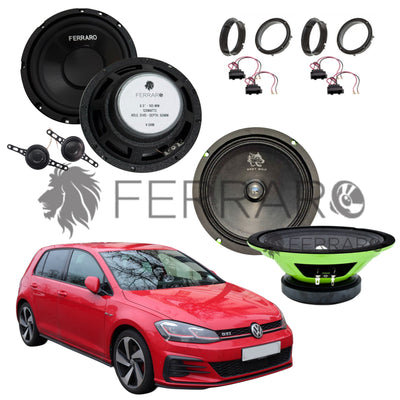 FerraroStore Kit 6 Altoparlanti | PV165.3 | ASK-165.2 | Ant/Post | VW Golf 7ª Serie dal 2013>