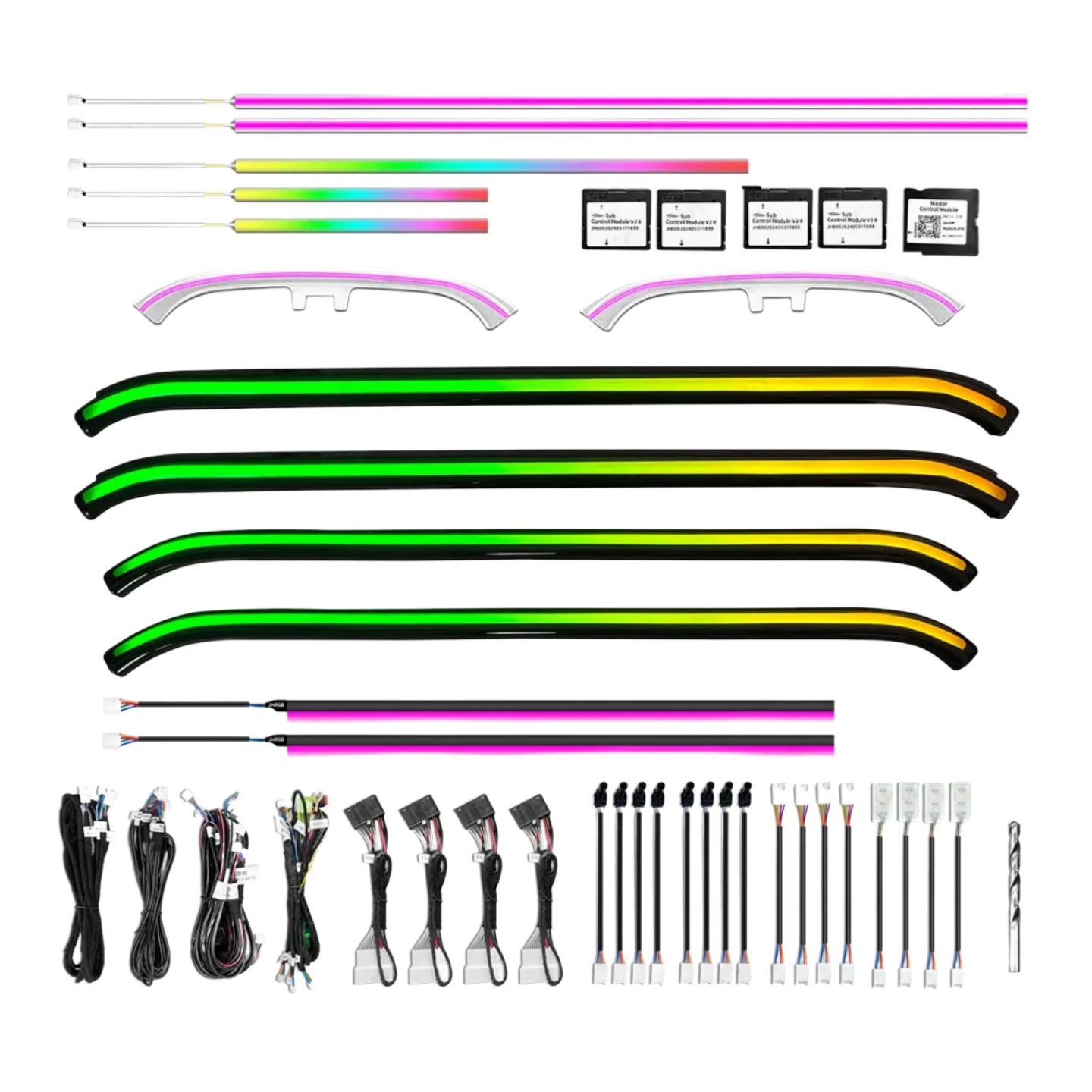 Ambient Light per Land Rover Defender L663 (2019-2026), 64 Colori RGB