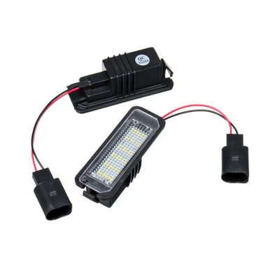 Set Luci Targa a Led per Volkswagen, Skoda (Compatibilità in Descrizione), Plug and Play