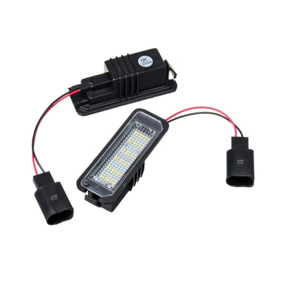 Set Luci Targa a Led per Volkswagen, Skoda (Compatibilità in Descrizione), Plug and Play